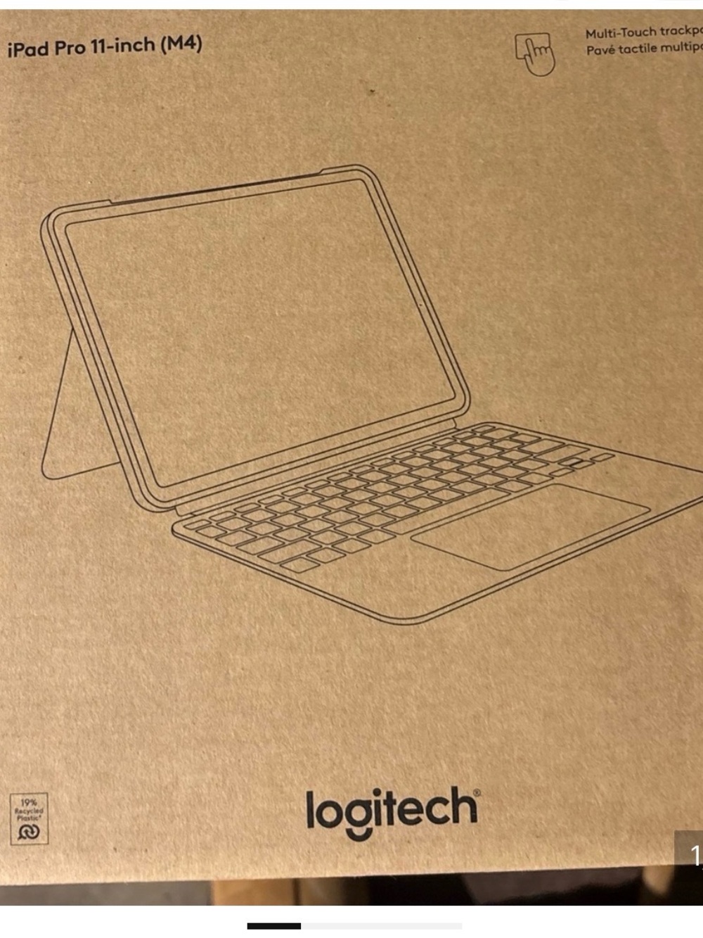 Logitech Combo Touch Keyboard Case in Black and Brown